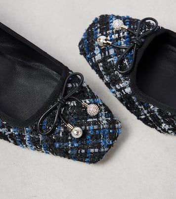 Elme 45 bow-detail tweed pumps | Jimmy Choo