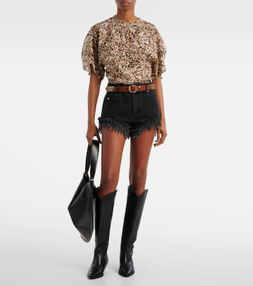 Eneidao fringed denim shorts | Isabel Marant