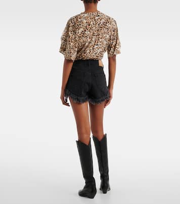 Eneidao fringed denim shorts | Isabel Marant