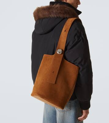 Pebble Large suede tote bag | Loewe