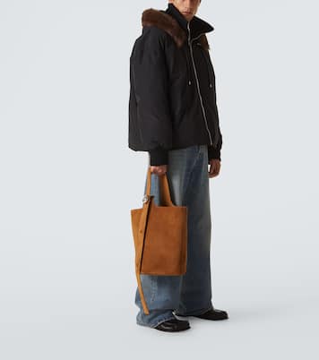 Pebble Large suede tote bag | Loewe
