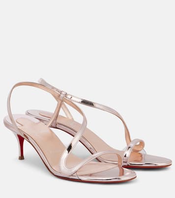 Rosalie metallic leather sandals | Christian Louboutin