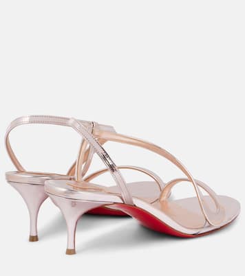 Rosalie metallic leather sandals | Christian Louboutin