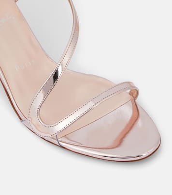Rosalie metallic leather sandals | Christian Louboutin