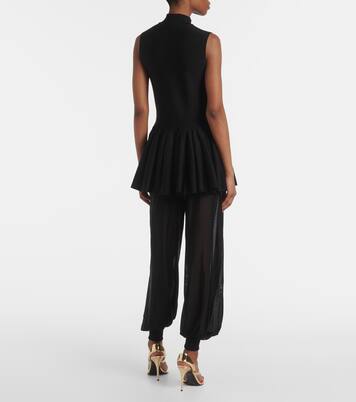 Pleated turtleneck top | Alaïa