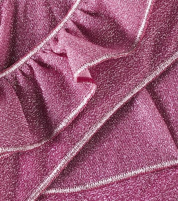 Lumière ruffled lamé bikini | Oséree Kids