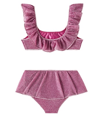 Lumière ruffled lamé bikini | Oséree Kids