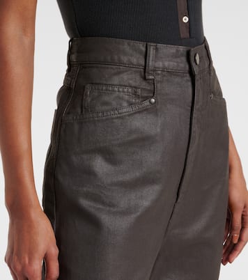 Pantalones anchos de algodón de tiro alto | Lemaire