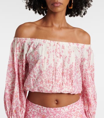 Cropped-Top Bova aus einem Baumwollgemisch | Poupette St Barth