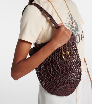 Summer Banana Small raffia tote bag | Chloé