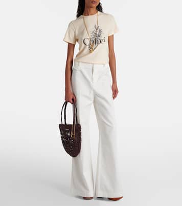Summer Banana Small raffia tote bag | Chloé