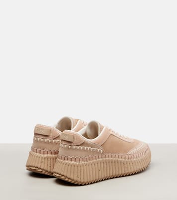 Baskets Nama à plateforme en daim | Chloé