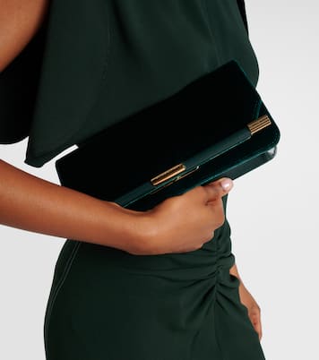 Clutch 202 aus Samt | Victoria Beckham