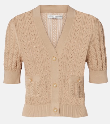 Cardigan aus Pointelle-Strick | Alessandra Rich