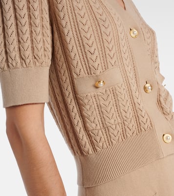 Cardigan aus Pointelle-Strick | Alessandra Rich