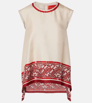 Top San Carlo aus Seiden-Twill | La DoubleJ