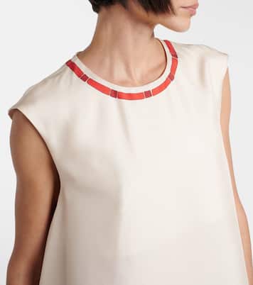 Top San Carlo aus Seiden-Twill | La DoubleJ