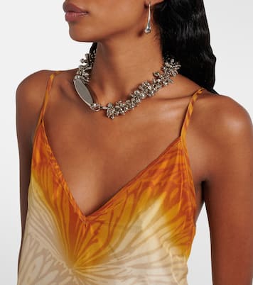 Bedrucktes Slipdress aus Seide | Dries Van Noten