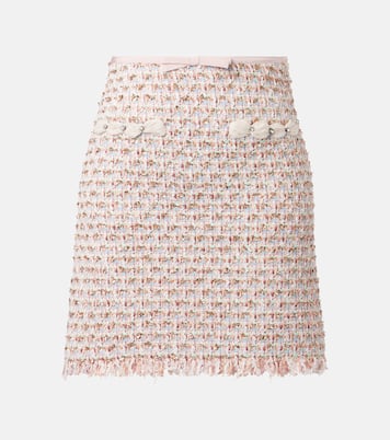 Embellished tweed miniskirt | Valentino
