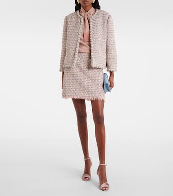 Embellished tweed miniskirt | Valentino