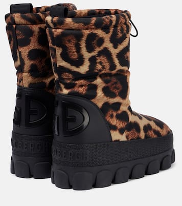 Snowy leopard-print snow boots | Goldbergh