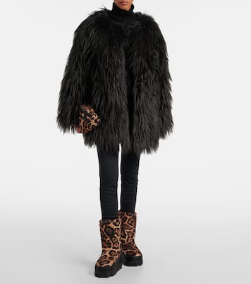 Snowy leopard-print snow boots | Goldbergh