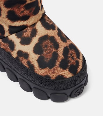 Snowy leopard-print snow boots | Goldbergh