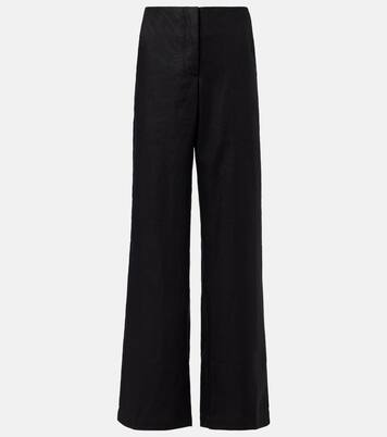 Pantalon droit Sanne à taille haute en lin | Faithfull