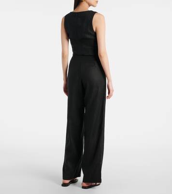 Pantalon droit Sanne à taille haute en lin | Faithfull