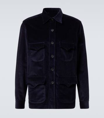 Cotton corduroy Western shirt | Rubinacci