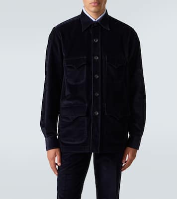 Cotton corduroy Western shirt | Rubinacci