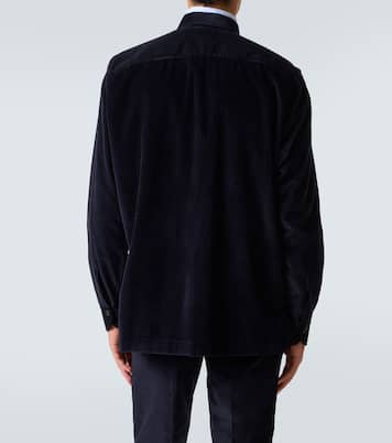 Cotton corduroy Western shirt | Rubinacci
