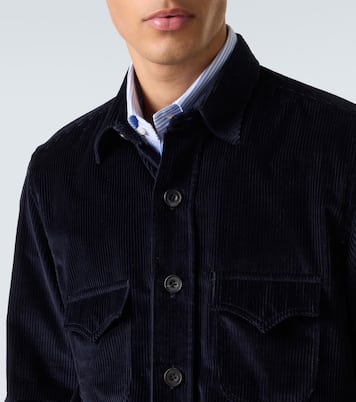 Cotton corduroy Western shirt | Rubinacci