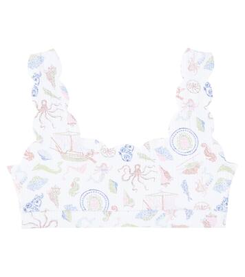 Top de bikini Bumby Palm Springs festoneado | Marysia Bumby