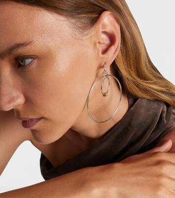 Echo sterling silver and 18kt gold hoop earrings | Spinelli Kilcollin