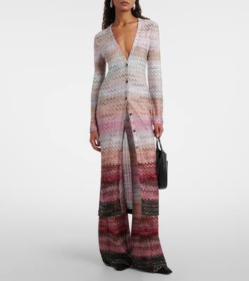 High-Rise-Schlaghose aus Lamé | Missoni