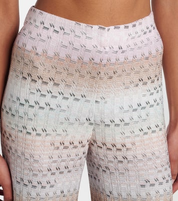 High-Rise-Schlaghose aus Lamé | Missoni