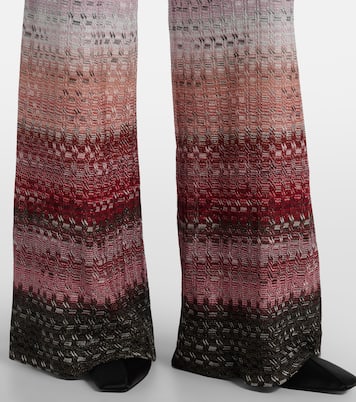 High-Rise-Schlaghose aus Lamé | Missoni