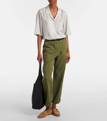 Loafers aus Veloursleder | Roger Vivier