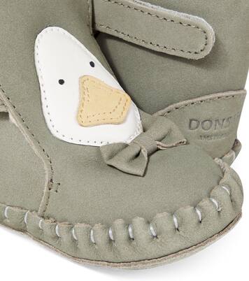 Baby Junus bow-detail suede booties | Donsje