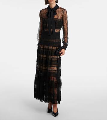 Robe midi en dentelle | Elie Saab