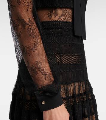 Robe midi en dentelle | Elie Saab