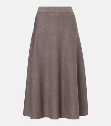 Midirock aus Schurwolle | Jardin des Orangers