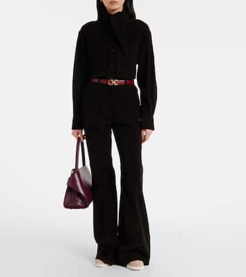 Shearling-lined suede sneakers | Ferragamo