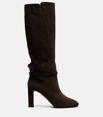 Very Bow 85 suede knee-high boots | Aquazzura