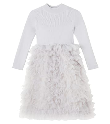 Cecilly ruffled wool-blend tulle dress | Donsje
