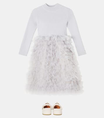 Cecilly ruffled wool-blend tulle dress | Donsje