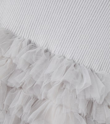 Cecilly ruffled wool-blend tulle dress | Donsje