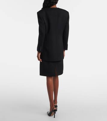 Ribbed-knit wool blazer | Calvin Klein Collection