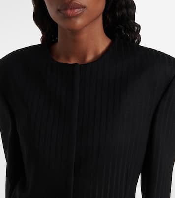 Ribbed-knit wool blazer | Calvin Klein Collection